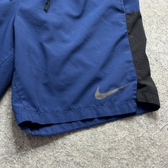 Nike 2 in 1 Running 7" Shorts Men Small Blue Compression Liner Woven 856832 - Picture 4 of 16
